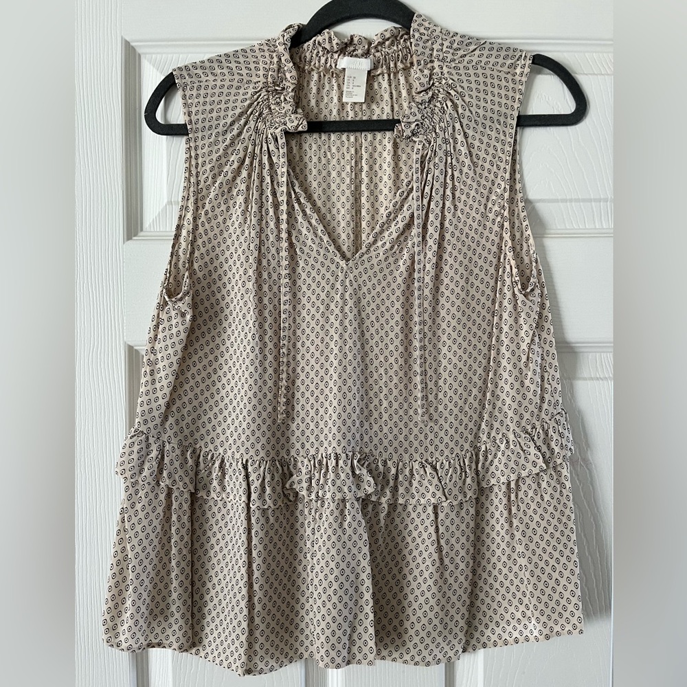 H&M Cream, tank top, size 8
